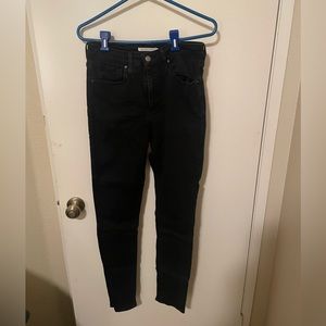 Levi 721 High Rise Skinny Black Size 30